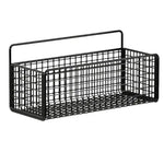 panier rangement noir moderne plastique maille régulière fixation murale étudiant chambre dormir