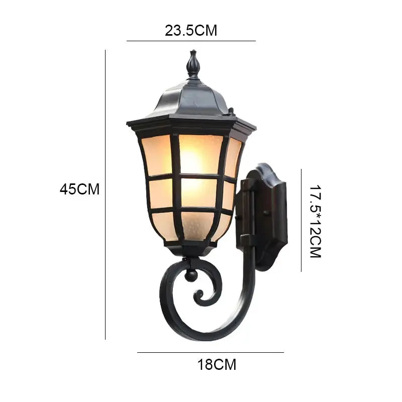 lampe murale classique transparente noir éclairage maison led 85 265V aluminium moderne