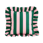 taie d'oreiller rayée vert rose polyester moderne adhésif lit chambre salon decoration 45cm 45cm