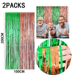 rideau franges métalliques couleurs vives mariage anniversaire décoration festive adhésif pack deux
