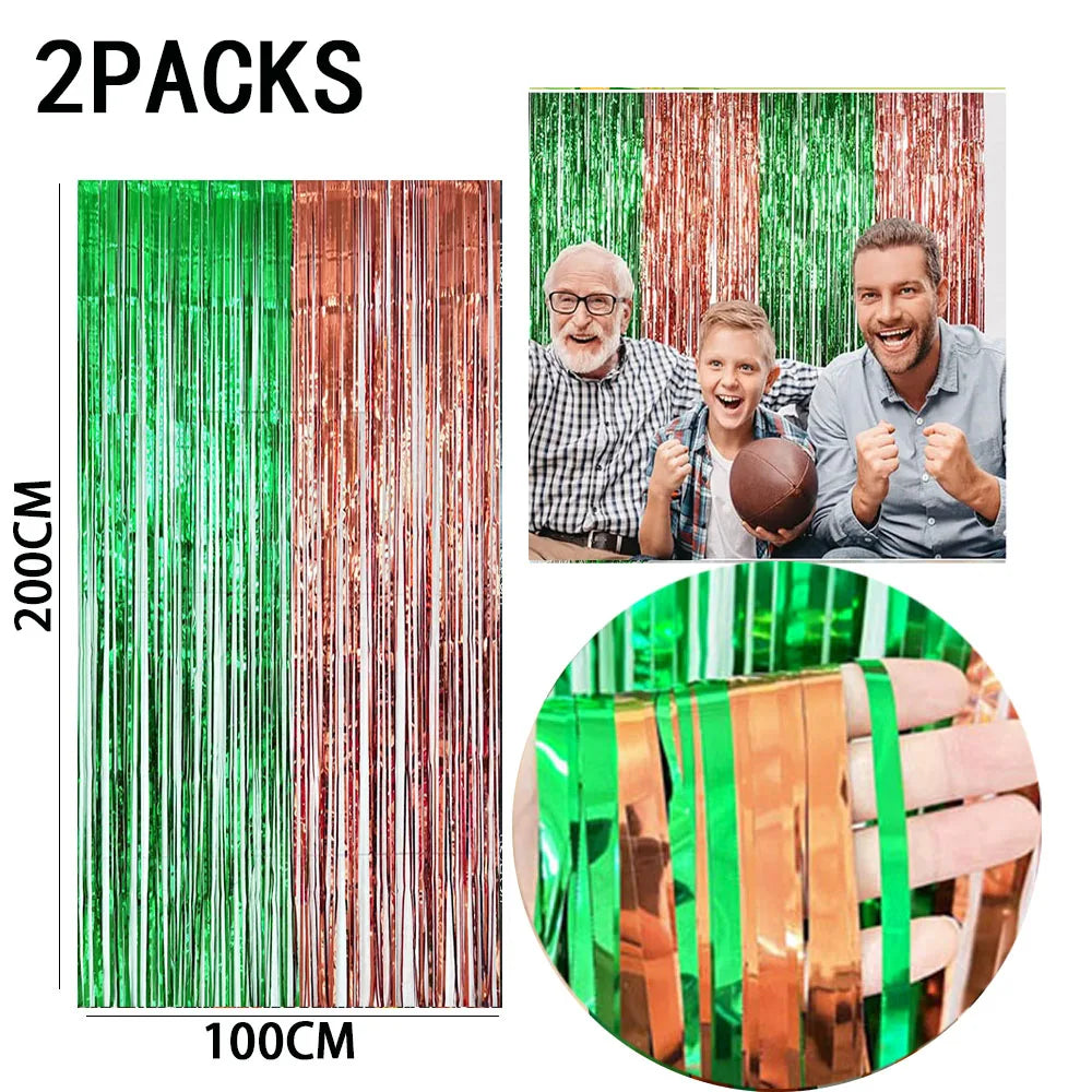 rideau franges métalliques couleurs vives mariage anniversaire décoration festive adhésif pack deux