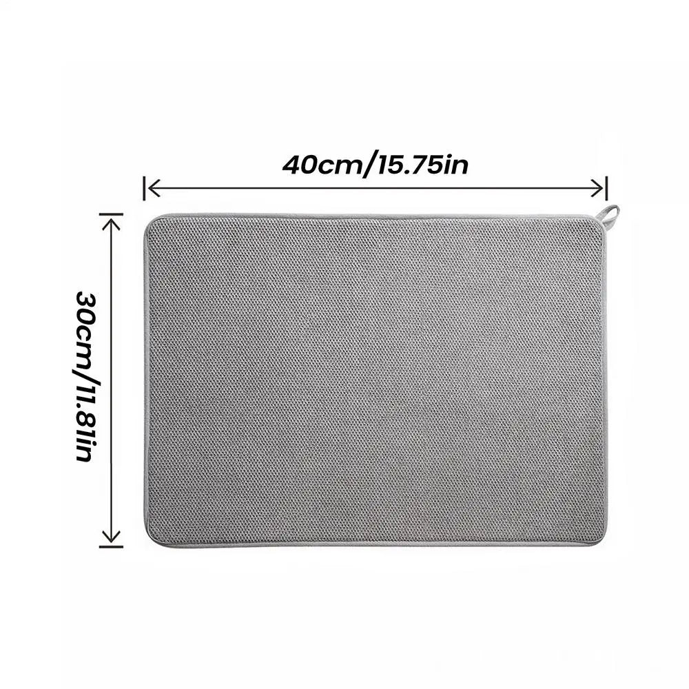tapis table gris moderne texture tissée antidérapant vaisselle xmas