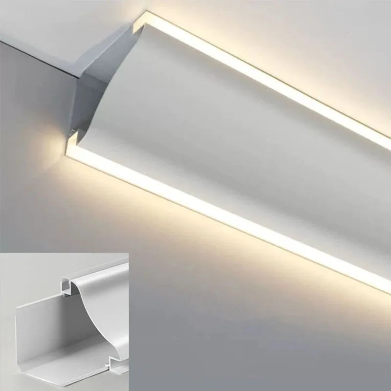 bande lumineuse led moderne blanc opacité vis aluminium 12v 3wintérieur