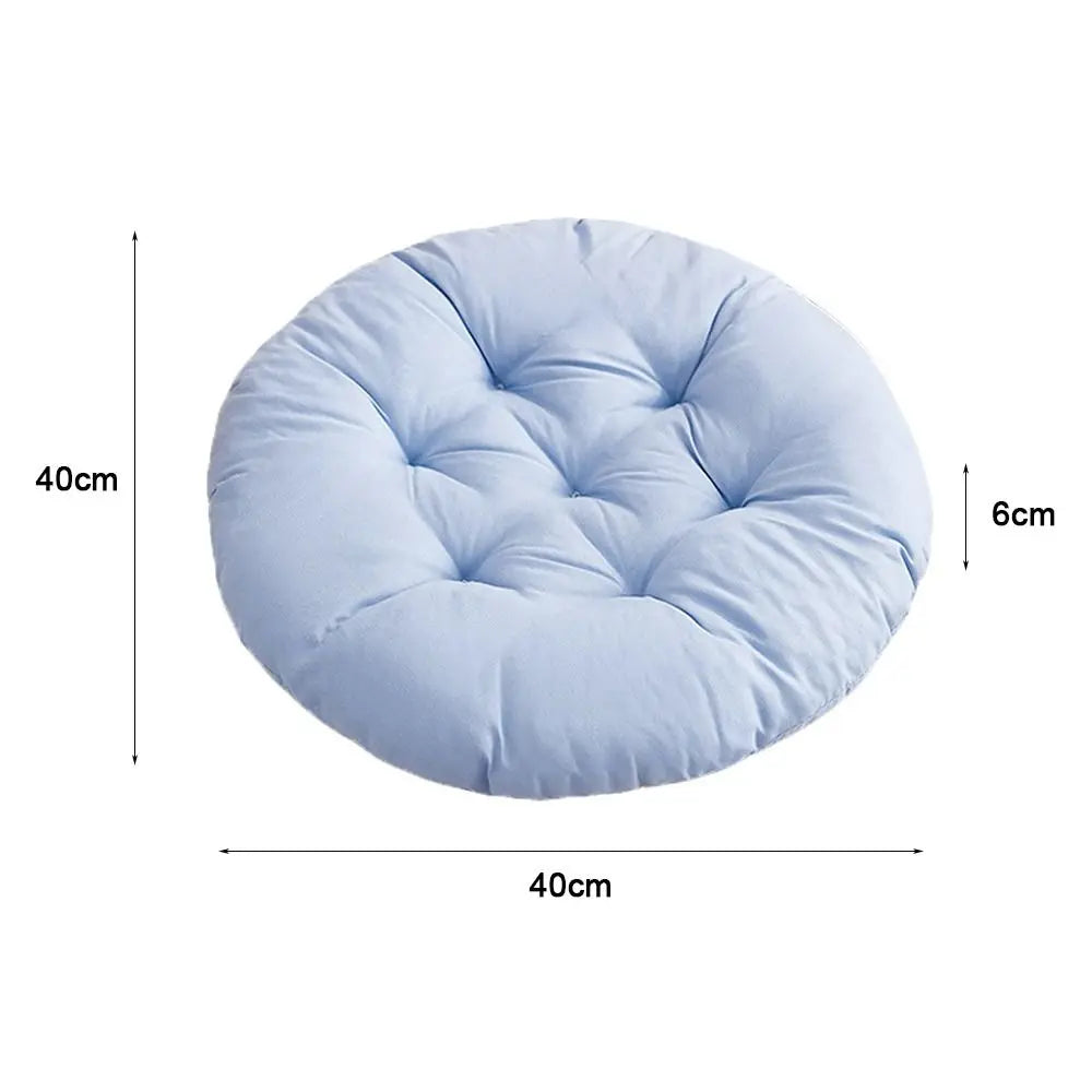 coussin rond épais couleur unie antidérapant tapis tatami doux polyester coton moderne toilette sieste