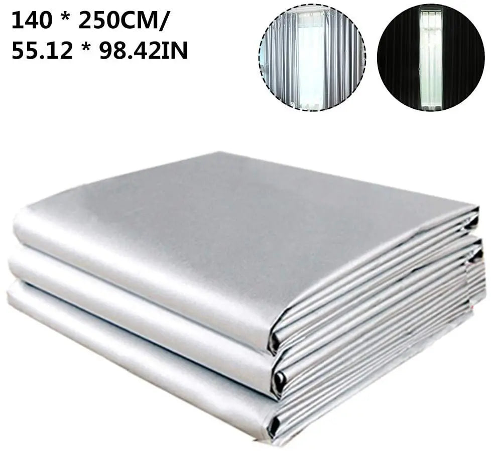 rideau blackout moderne plissé opaque argenté gris blanc chambre polyester