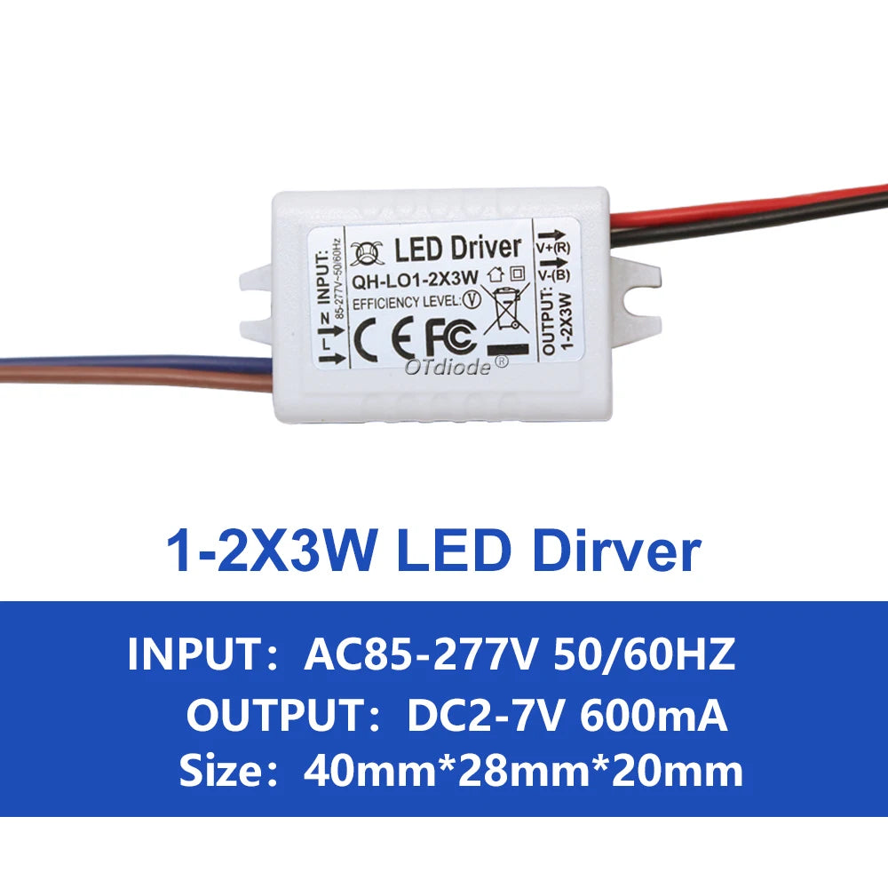 driver led blanc bleu moderne constant current 3w 30w 85 265v