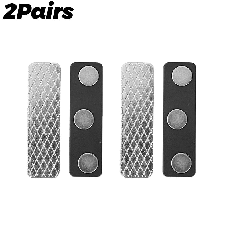 aimants magnétiques adhésifs noir gris texturés modernes rideau douche moustiquaire fixations détachables paires