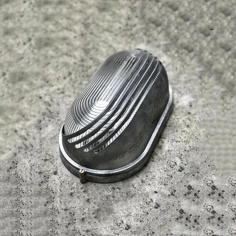 lampe murale led or noir vintage rayures dorées surface lisse extérieure ip55 hydrofuge