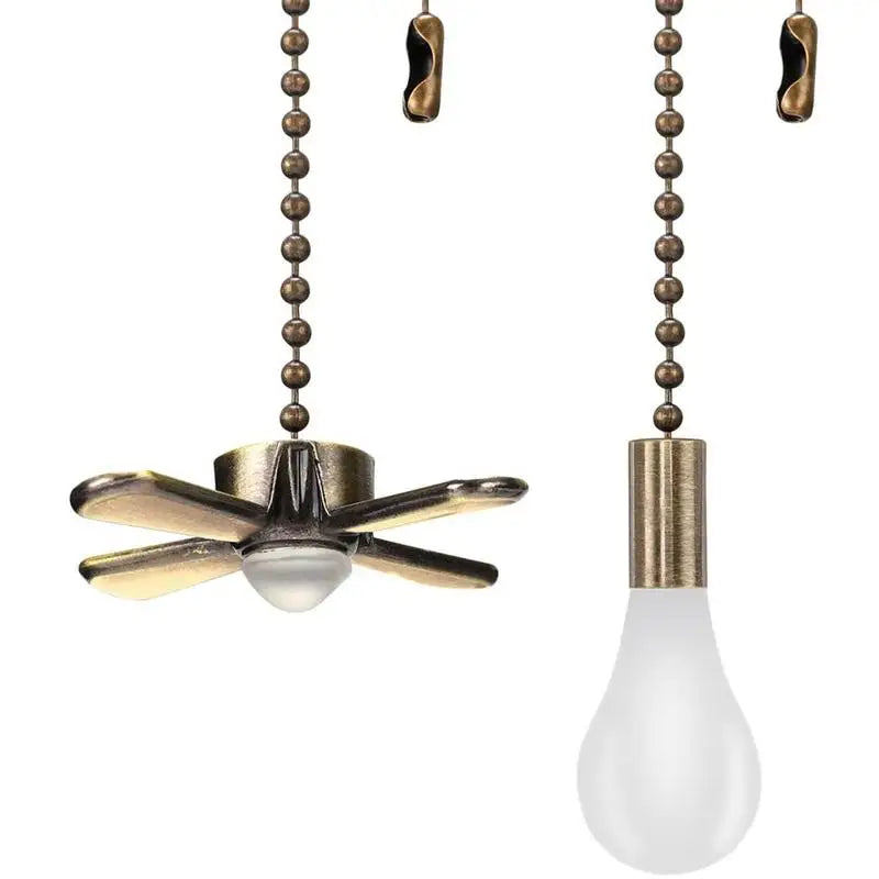 ventilateur moderne bronze blanc marron brillant mat ampoule chaînes d'extension