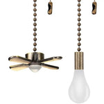 ventilateur moderne bronze blanc marron brillant mat ampoule chaînes d'extension