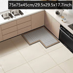 tapis sol intérieur gris moderne adhésif lavage main chambre cuisine salle bain grande taille