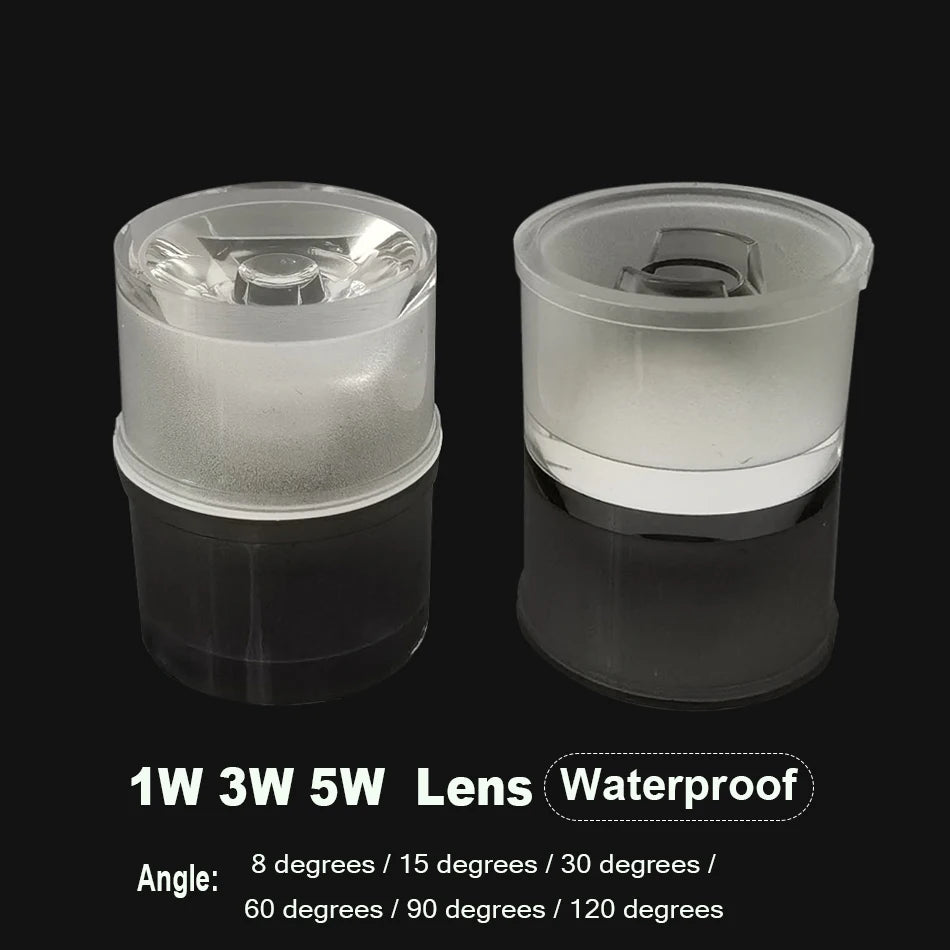 lentille led transparente moderne adhésive 1w 3w 5w 10pièces différentesangles hautepuissance