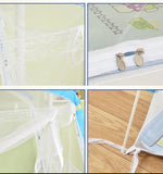 filet protection lit enfant transparent blanc rose bleu moderne clips inclusion