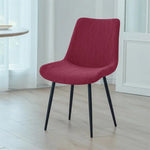housse chaise gris rayures horizontales moderne spandex polyester
