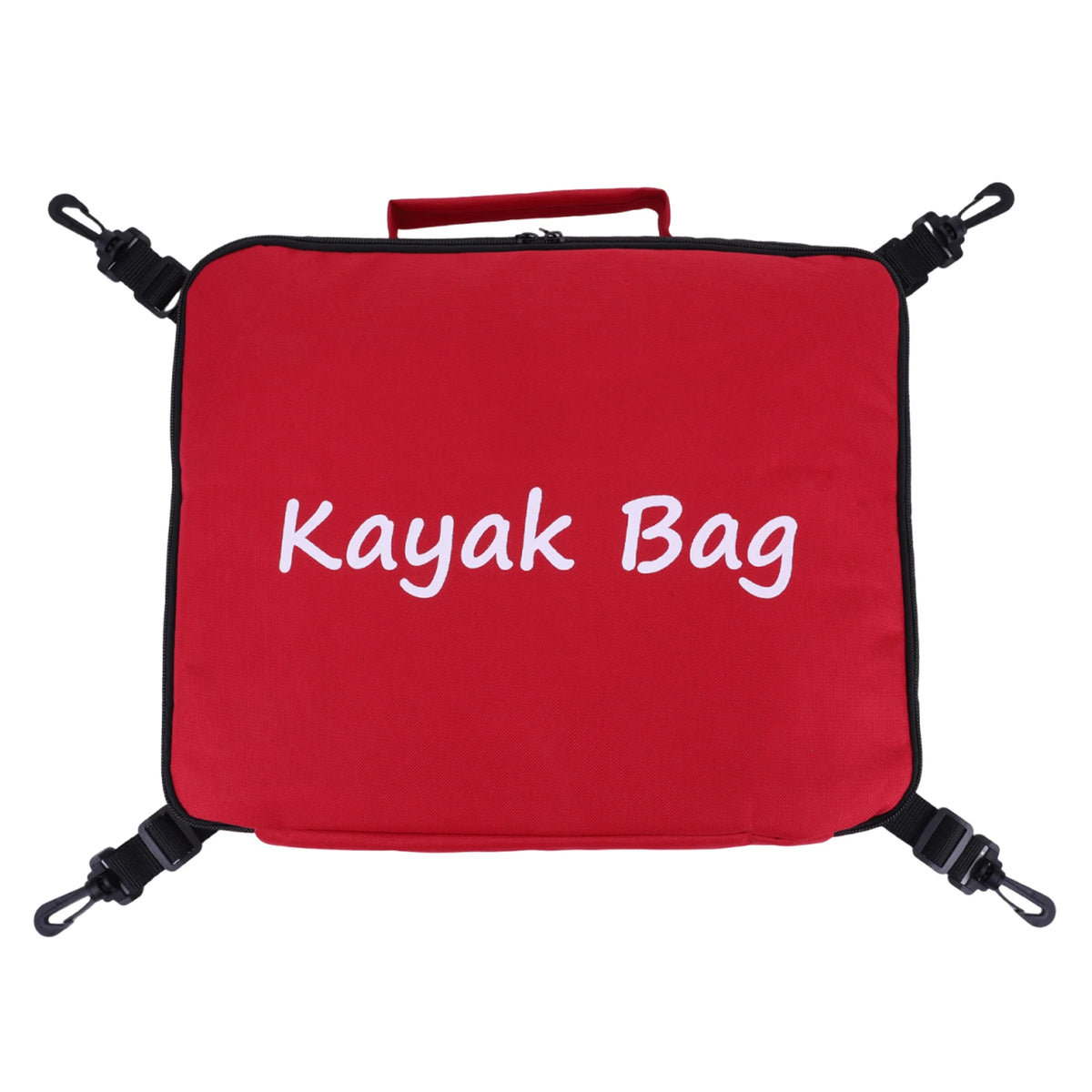 sac rangement kayak rouge uni pratique clips poignée fermeture compartiments étanche durableextérieur