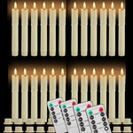 décoration intérieure moderne bougies led sans flamme blanc opaques télécommande pièces base plate