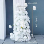 arche fleur blanche décor mariage fête anniversaire banquet cérémonie mur floral moderne grande taille