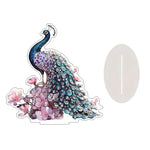 figurines decoratives animaux elements religieux luxueux base transparente effet scintillant motifs floraux