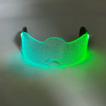 masques lumineux pailletés couleurs vert rose jaune bleu occasion fête anniversaire mariage