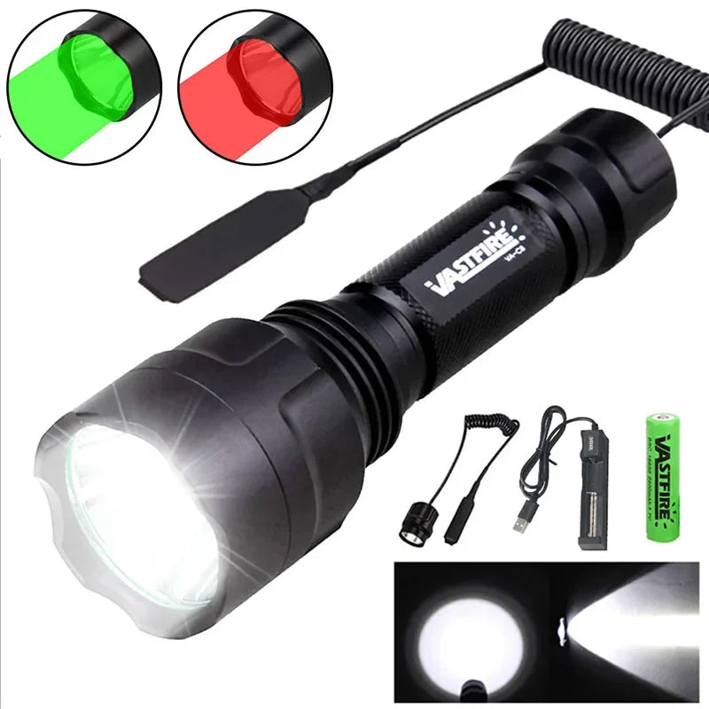 torche led rechargeable 350lm 200500m lumiere intense résistance chocs camping équitation nocturne