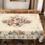 nappe table fleurs roses pivoines classique beige rose bleu blanc vert mariageextérieurhôtel
