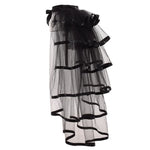 jupe tulle rouge blanche noire marron transparente rubans vintage mousseline cocktail femme