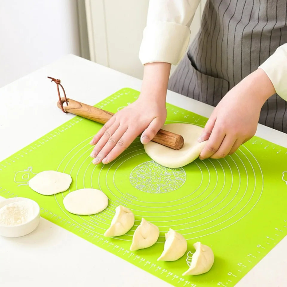 tapis pâtisserie silicone rose vert bleu motifs pâte modeler moderne pratique antiadhésif cuisinerollableoutilcuisson