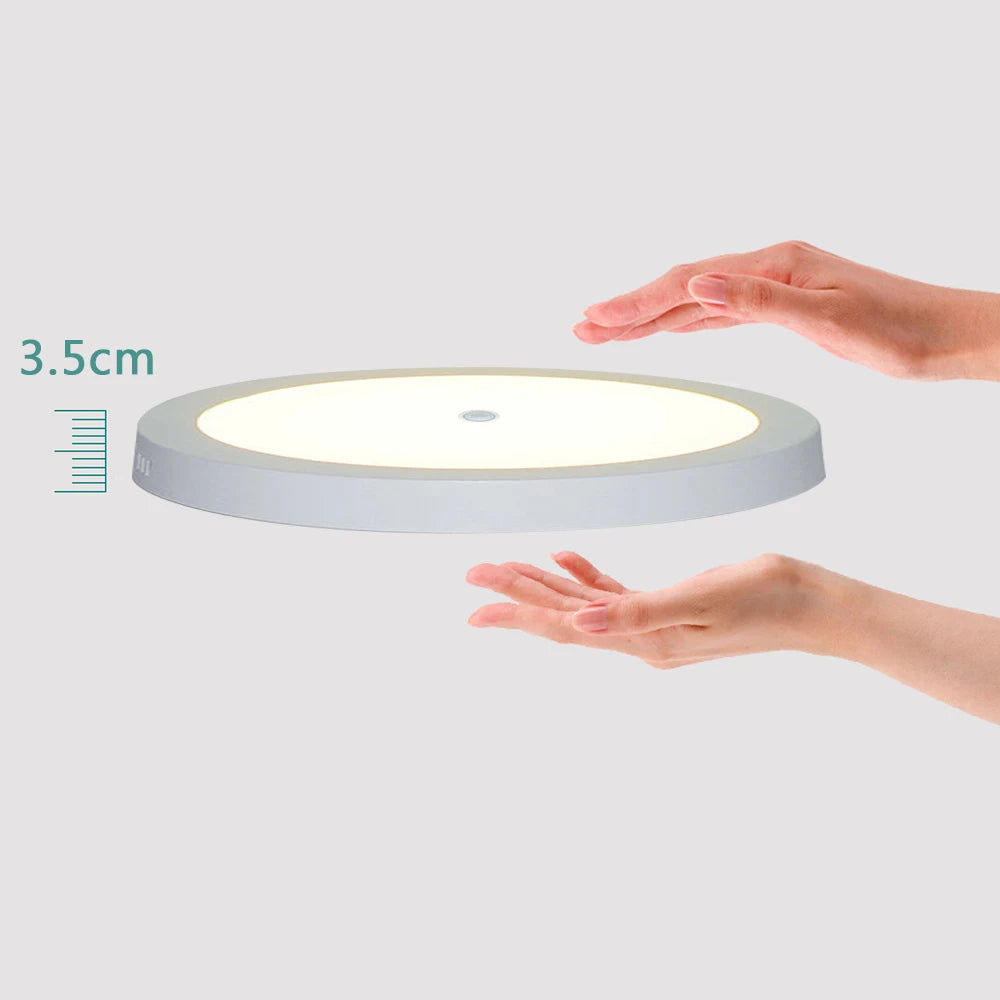 plafonnier led rond moderne blanc capteur mouvement interrupteur tactile salon cuisine