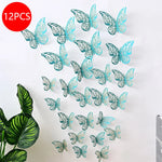 décoration gâteau papillons ornements floraux adhésifs or argent bleu rouge rose vàng trắng