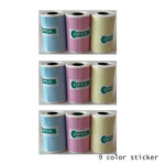 étiquettes thermiques adhésives symboles bleu clair rose jaune modernes 57mm 30mm rouleaux