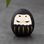 statuette japonaise daruma orange rouge noir vert violet rose blanche bonheur traditionnelle maison
