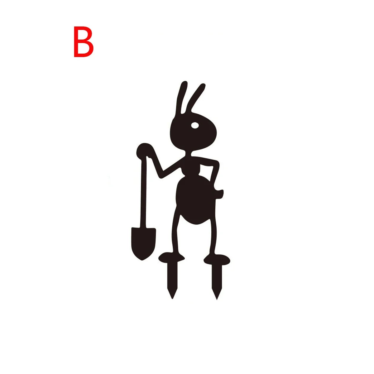 figurines insectes noires art minimaliste jardin décoratives extérieures sol đen giản dị cho