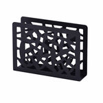 support serviettes moderne argenté doré noir grille géométrique adhésif papier serviettes