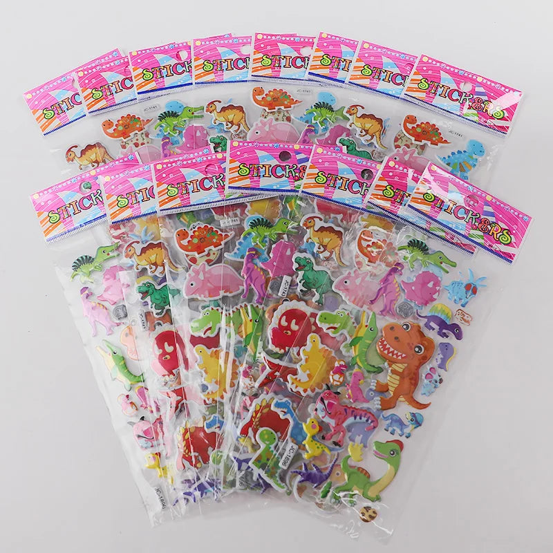 sticker autocollant animal cartoon multicolore occasion fête anniversaire noël enfants adolescents