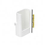 boîte rangement télécommandes blanc texture rugueuse adhésif pratique moderne stockage