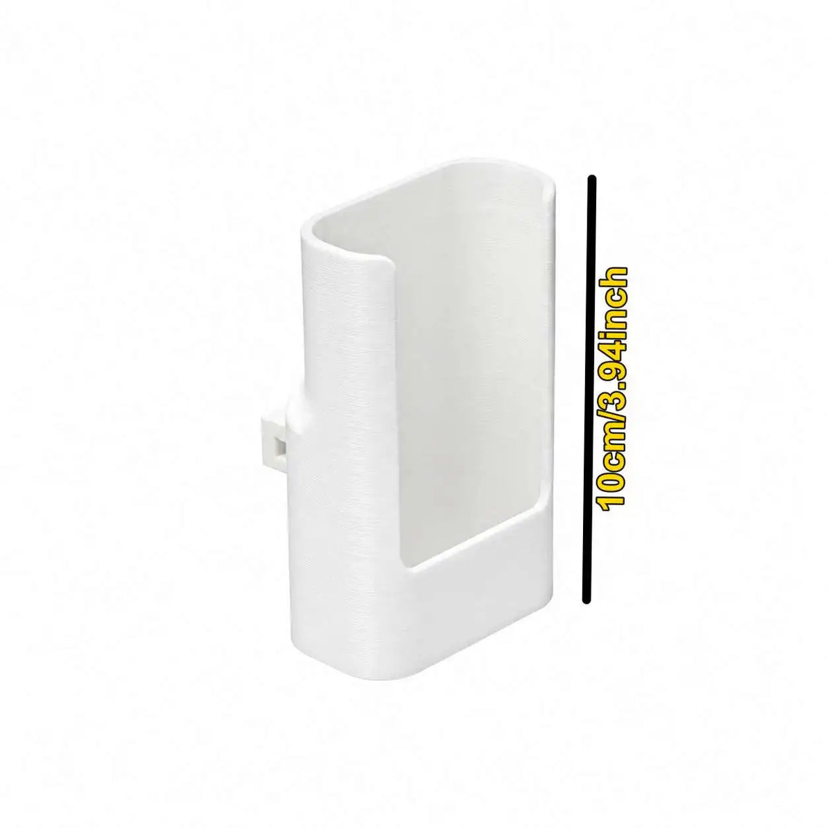 boîte rangement télécommandes blanc texture rugueuse adhésif pratique moderne stockage