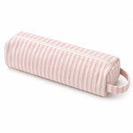 sac rangement outils coiffure rose rayures horizontales moderne voyage étanche velours côtelé doux brosse