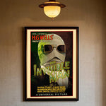 affiches vintage films horreur personnages illustrations noir blanc décor maison salon chambre