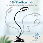 lampe pliable usb led noire blanche réglable pinces modernes fonctionnelles 360