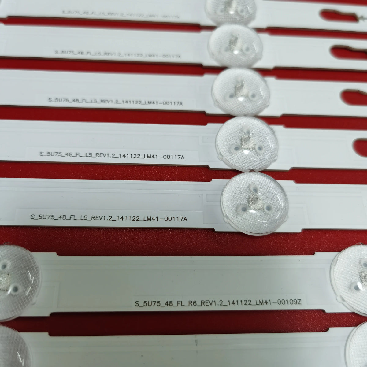 ruban led blanc moderne 12 pieces opaques certification v5du bande télévision