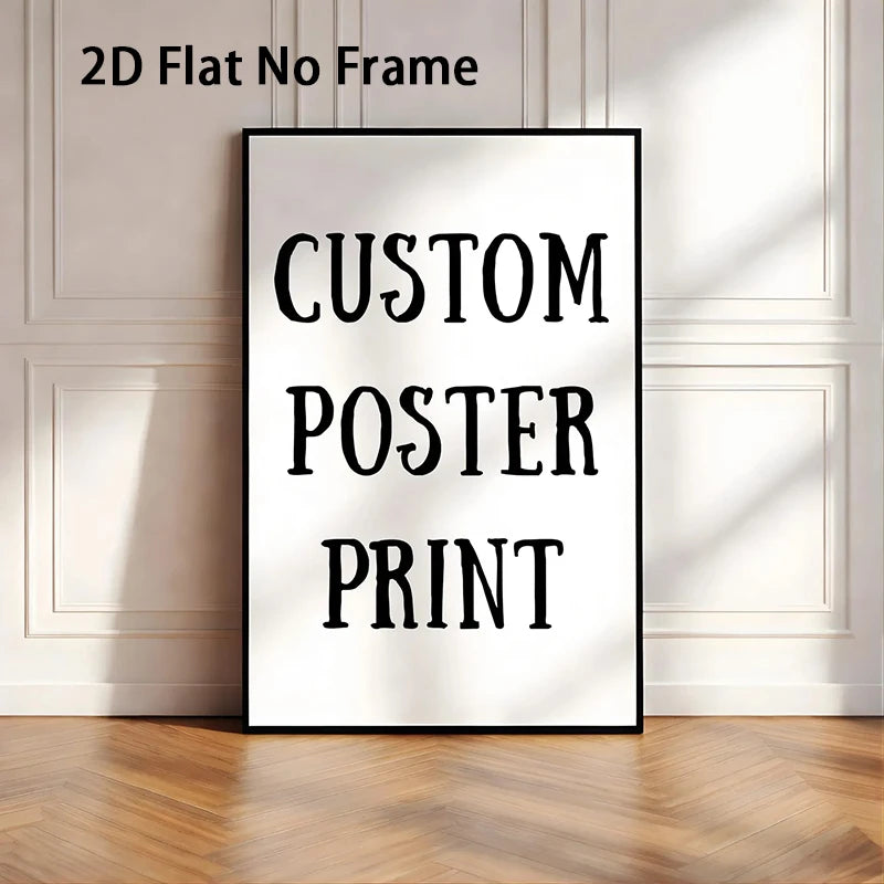 affiche personnalisée photo famille imprimée toile dimensions variées moderne minimaliste