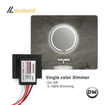 contrôleur tactile led noir petite taille on off dimmable moderne minimaliste cct dual color