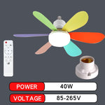 ventilateur moderne blanc lumières led télécommande flux lumineux élevé certification ul cem