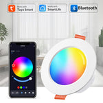 lumière led intelligente spot encastrable blanc multicolore controle bluetooth app moderne minimaliste