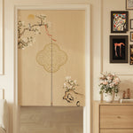 rideau imprimé floral classique beige clair opacité maison 85x150cm