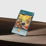 autocollants décoratifs yuGiOh personnages illustrations carte collection bleu rouge jaune adhésif opaques art anime
