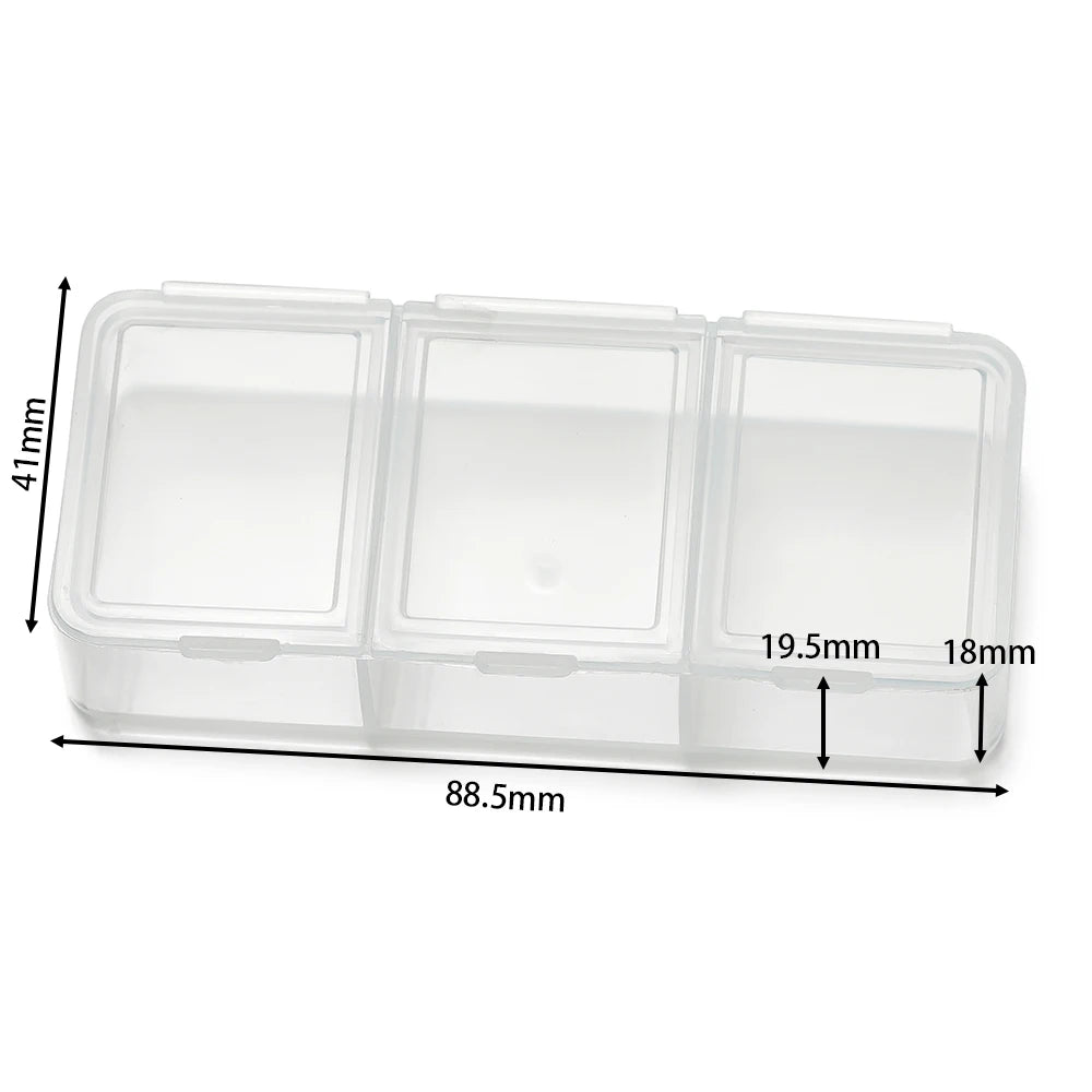 boîte plastique bleu translucide compartiments clips rangement colorées pratique artisanal venta grossiste