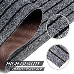 tapis moderne gris marron rouge lignes horizontales anti glisse imperméable
