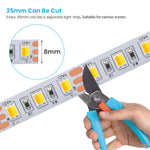 ruban led flexible 120 leds adhésif 3m blanc jaune bleu modernes 12v 24v