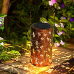 lanterne solaire bronze oiseaux volants ampoules led interrupteur on off énergie solaire résistante intempéries